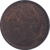 1887 HALFPENNY ( AUNC ) - Halfpenny - Cambridgeshire Coins