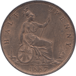 1887 HALFPENNY ( BU ) - Halfpenny - Cambridgeshire Coins