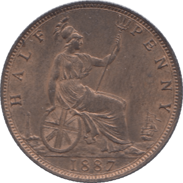 1887 HALFPENNY ( BU ) - Halfpenny - Cambridgeshire Coins