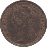 1887 HALFPENNY ( EF ) 8 - HALFPENNY - Cambridgeshire Coins