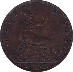 1887 HALFPENNY ( EF ) - Halfpenny - Cambridgeshire Coins