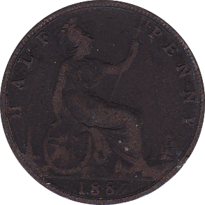 1887 HALFPENNY ( F ) - Halfpenny - Cambridgeshire Coins