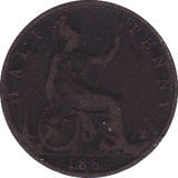 1887 HALFPENNY ( F ) - Halfpenny - Cambridgeshire Coins