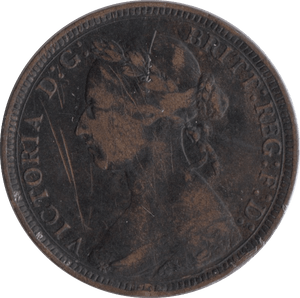 1887 HALFPENNY ( FINE ) - Halfpenny - Cambridgeshire Coins