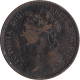 1887 HALFPENNY ( FINE ) - Halfpenny - Cambridgeshire Coins