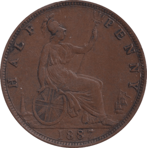 1887 HALFPENNY ( GF ) - Halfpenny - Cambridgeshire Coins