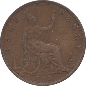 1887 HALFPENNY ( GF ) - Halfpenny - Cambridgeshire Coins