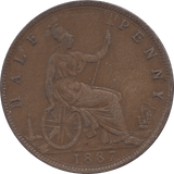 1887 HALFPENNY ( GF ) - Halfpenny - Cambridgeshire Coins