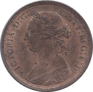 1887 HALFPENNY ( UNC ) 2 - Halfpenny - Cambridgeshire Coins