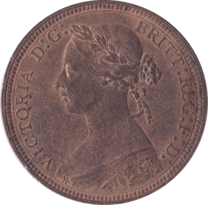 1887 HALFPENNY ( UNC ) B - Halfpenny - Cambridgeshire Coins