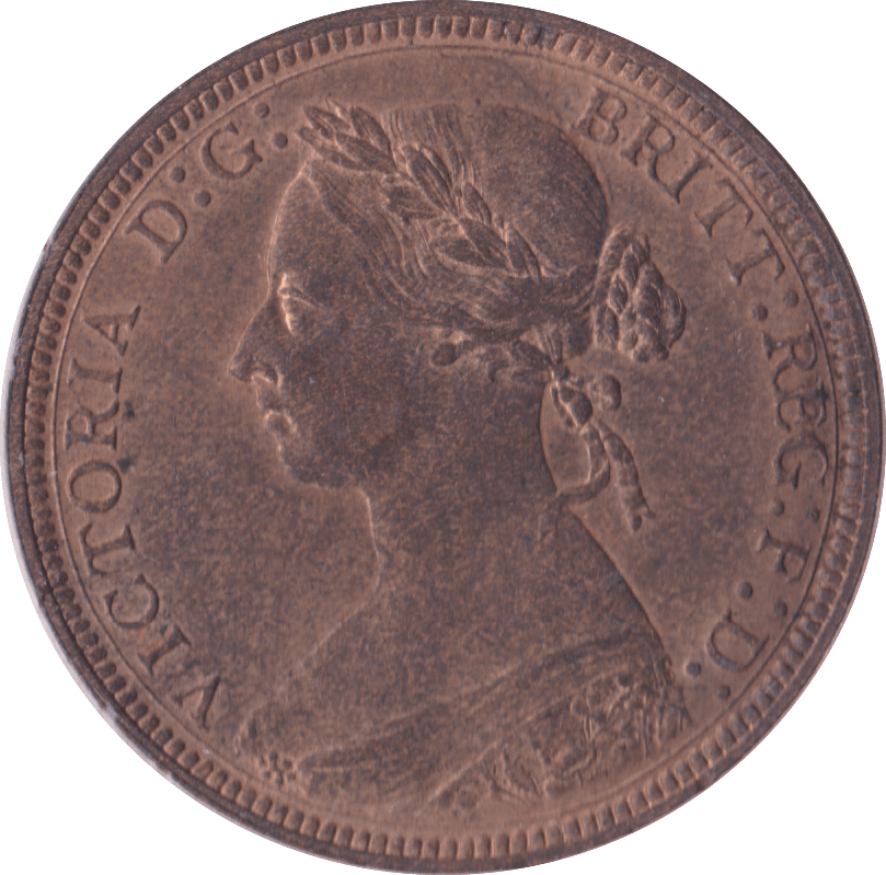 1887 HALFPENNY ( UNC ) B - Halfpenny - Cambridgeshire Coins