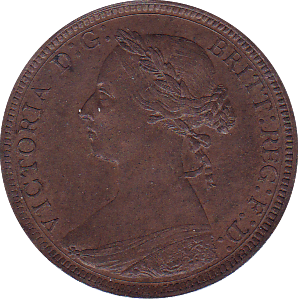 1887 HALFPENNY ( UNC ) - Halfpenny - Cambridgeshire Coins
