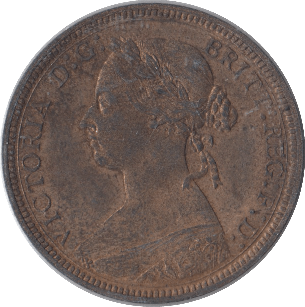1887 HALFPENNY ( UNC ) - Halfpenny - Cambridgeshire Coins
