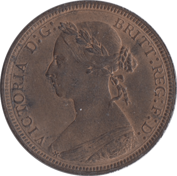1887 HALFPENNY ( UNC ) - Halfpenny - Cambridgeshire Coins