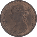 1887 HALFPENNY ( UNC ) - Halfpenny - Cambridgeshire Coins