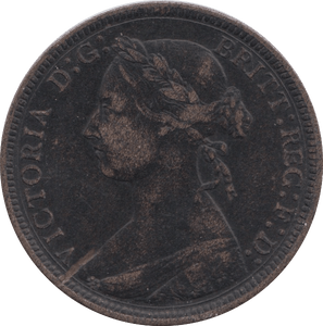 1887 HALFPENNY ( VF ) 8 - Halfpenny - Cambridgeshire Coins