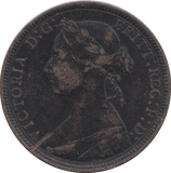 1887 HALFPENNY ( VF ) 8 - Halfpenny - Cambridgeshire Coins