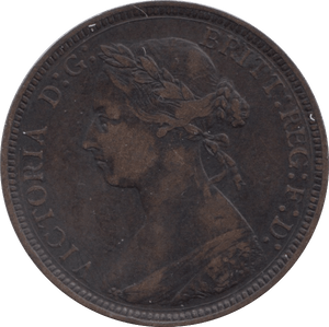 1887 HALFPENNY ( VF ) - Halfpenny - Cambridgeshire Coins