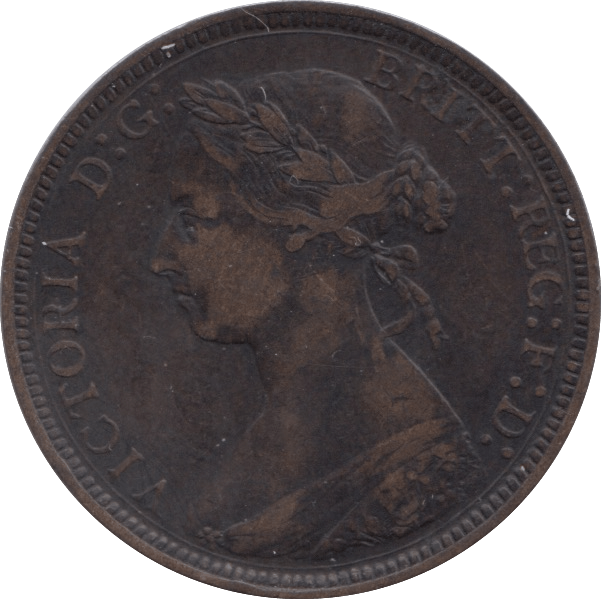 1887 HALFPENNY ( VF ) - Halfpenny - Cambridgeshire Coins