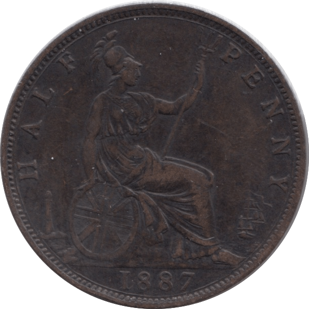 1887 HALFPENNY ( VF ) - Halfpenny - Cambridgeshire Coins