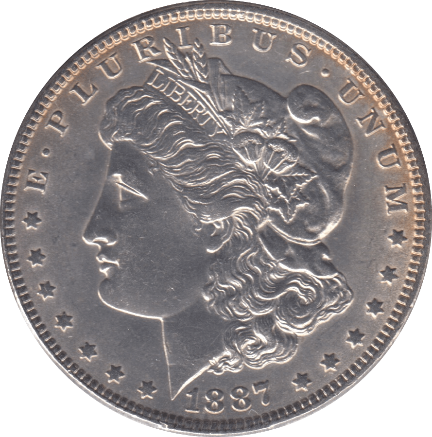 1887 MORGAN DOLLAR USA - SILVER WORLD COINS - Cambridgeshire Coins
