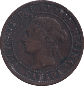 1887 ONE CENT CANADA - WORLD COINS - Cambridgeshire Coins