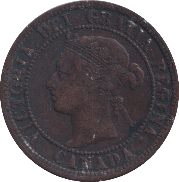 1887 ONE CENT CANADA - WORLD COINS - Cambridgeshire Coins