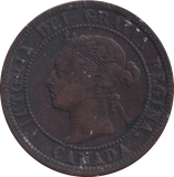 1887 ONE CENT CANADA - WORLD COINS - Cambridgeshire Coins