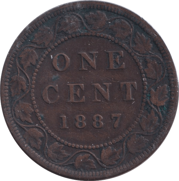 1887 ONE CENT CANADA - WORLD COINS - Cambridgeshire Coins