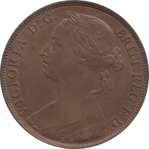 1887 PENNY 1 ( AUNC ) 71 - Penny - Cambridgeshire Coins