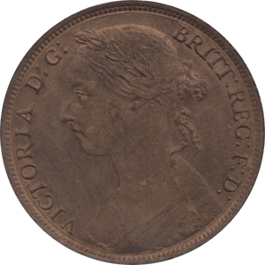 1887 PENNY 1 ( UNC ) 78 - Penny - Cambridgeshire Coins