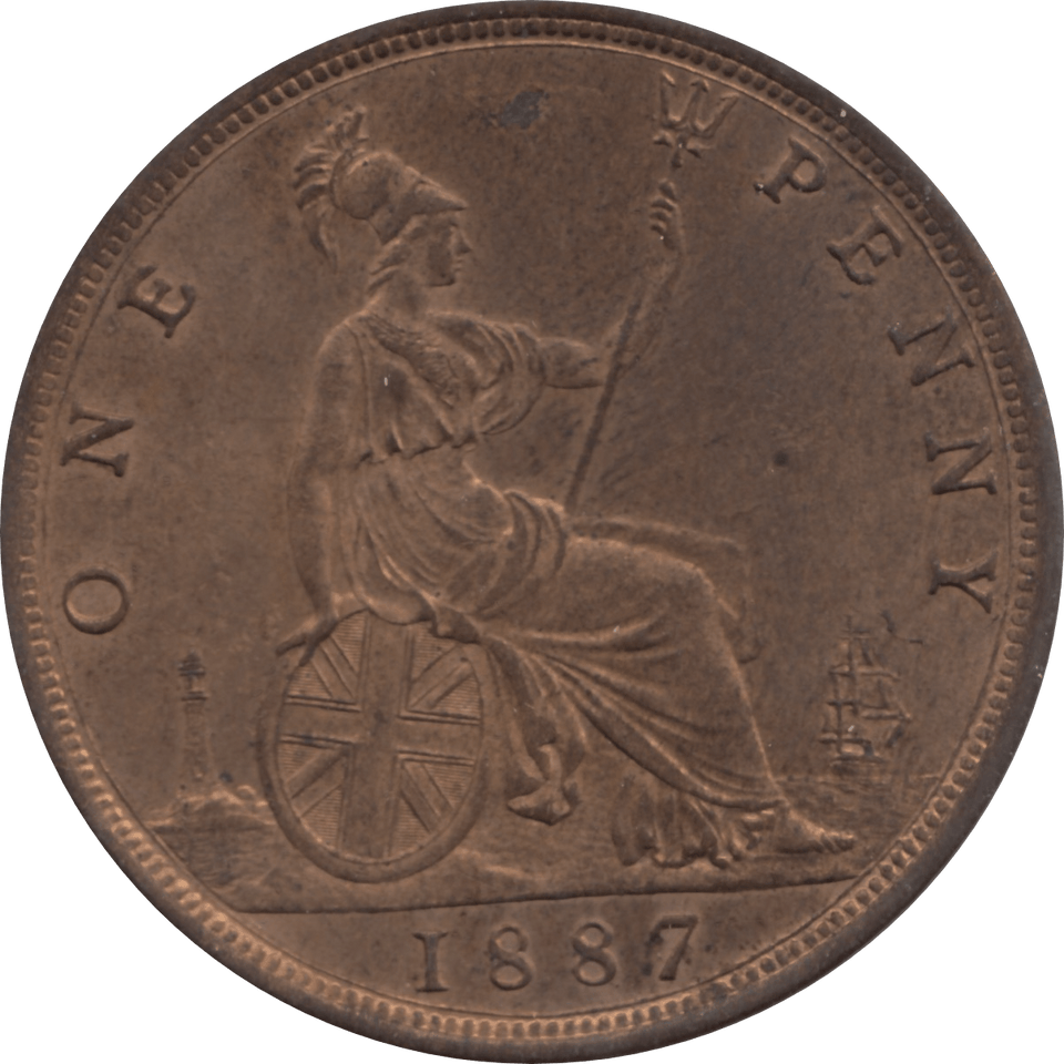 1887 PENNY 1 ( UNC ) 78 - Penny - Cambridgeshire Coins