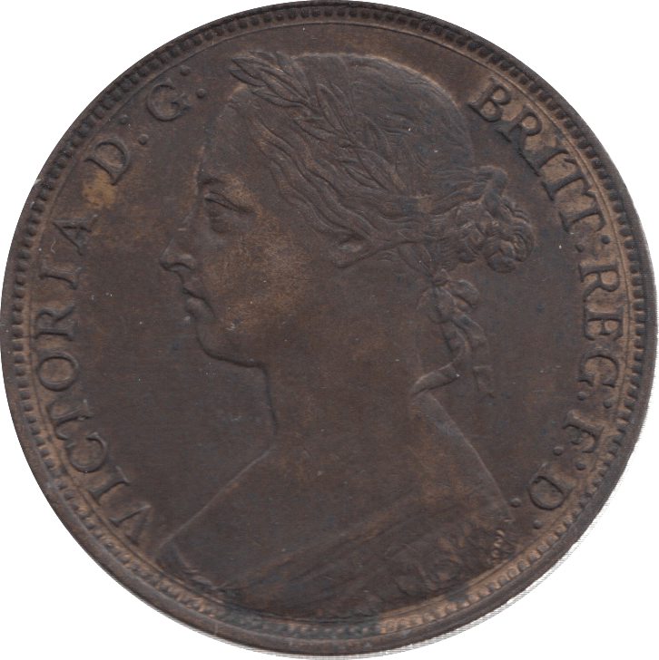 1887 PENNY ( AUNC ) 25 - Penny - Cambridgeshire Coins