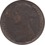 1887 PENNY ( AUNC ) 25 - Penny - Cambridgeshire Coins