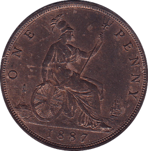 1887 PENNY ( AUNC ) - Penny - Cambridgeshire Coins
