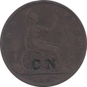 1887 PENNY ( NF ) - Penny - Cambridgeshire Coins