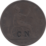 1887 PENNY ( NF ) - Penny - Cambridgeshire Coins