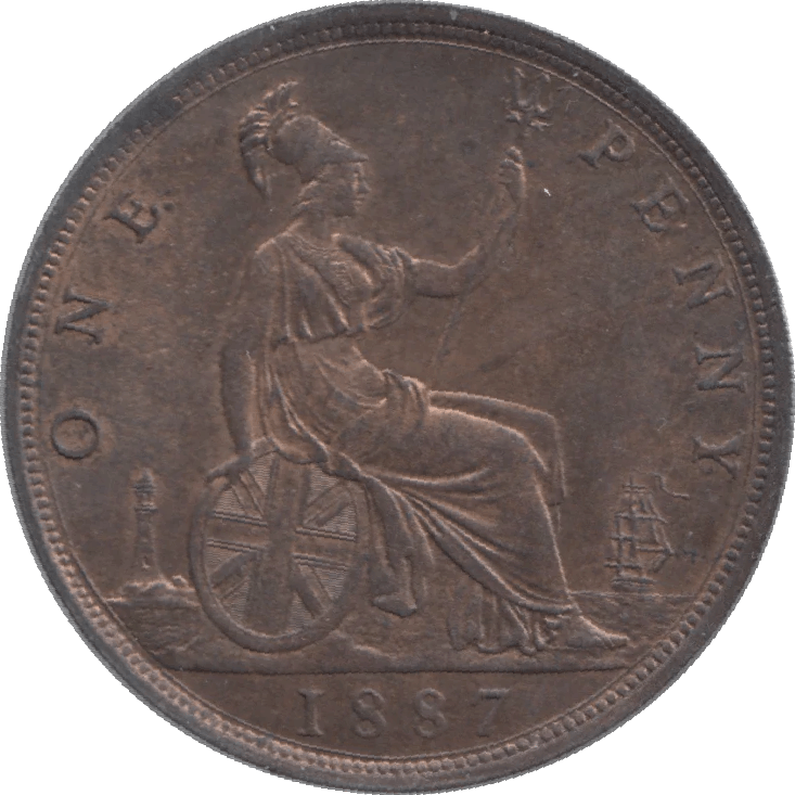 1887 PENNY ( UNC ) - Penny - Cambridgeshire Coins
