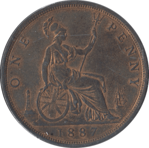 1887 PENNY ( UNC ) - Penny - Cambridgeshire Coins