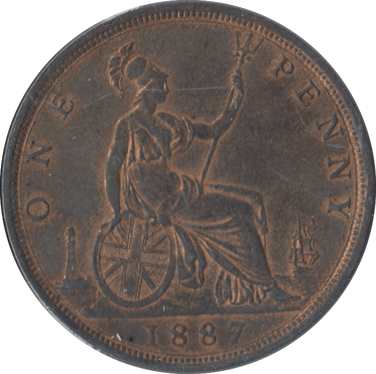 1887 PENNY ( UNC ) - Penny - Cambridgeshire Coins