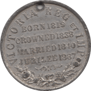 1887 QUEEN VICTORIA JUBILEE MEDALLION 9 - MEDALLIONS - Cambridgeshire Coins
