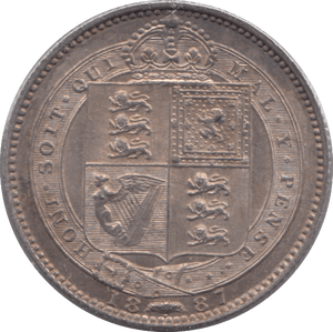 1887 SHILLING ( AUNC ) 10 - Shilling - Cambridgeshire Coins