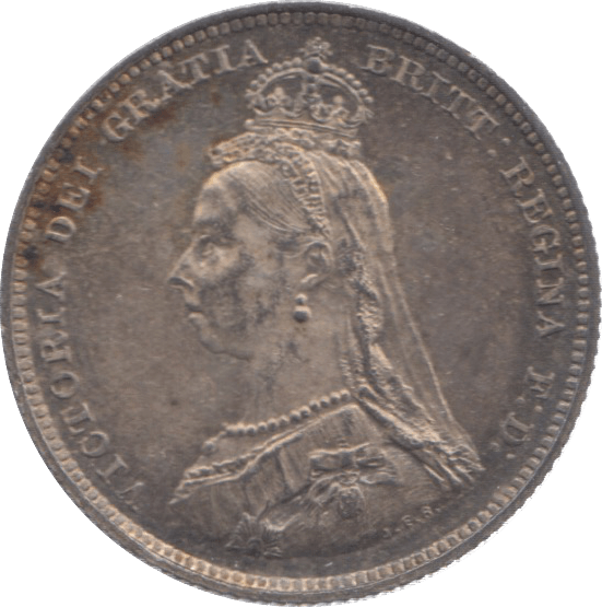 1887 SHILLING ( AUNC ) 13 - Shilling - Cambridgeshire Coins