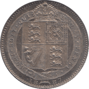 1887 SHILLING ( AUNC ) 13 - Shilling - Cambridgeshire Coins