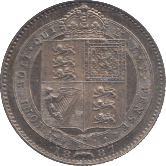 1887 SHILLING ( AUNC ) 13 - Shilling - Cambridgeshire Coins