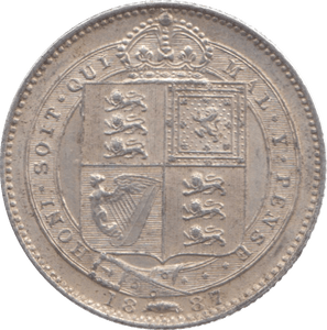 1887 SHILLING ( AUNC ) 14 - Shilling - Cambridgeshire Coins