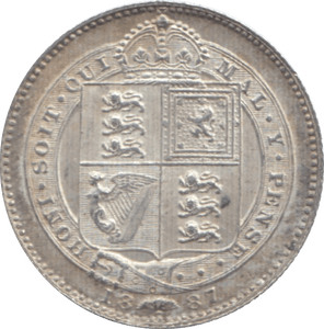 1887 SHILLING ( AUNC ) 2 - Shilling - Cambridgeshire Coins