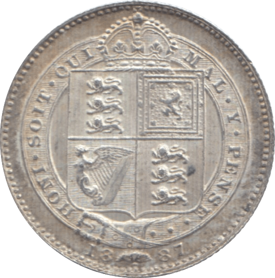 1887 SHILLING ( AUNC ) 2 - Shilling - Cambridgeshire Coins