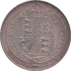 1887 SHILLING ( AUNC ) 4 - Shilling - Cambridgeshire Coins