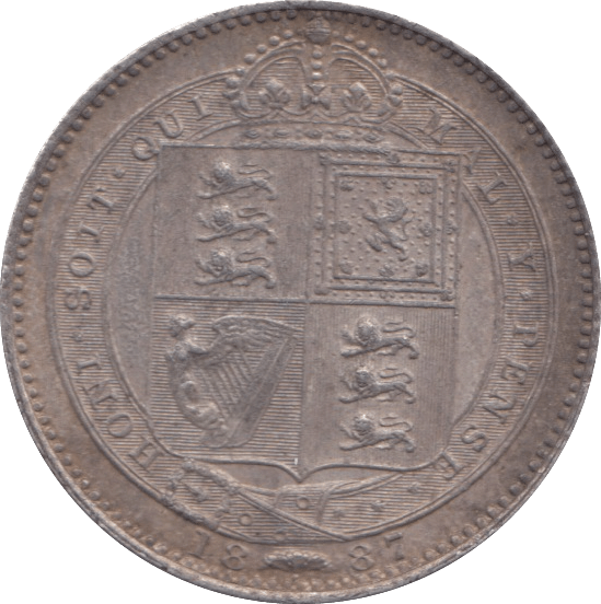 1887 SHILLING ( AUNC ) 4 - Shilling - Cambridgeshire Coins